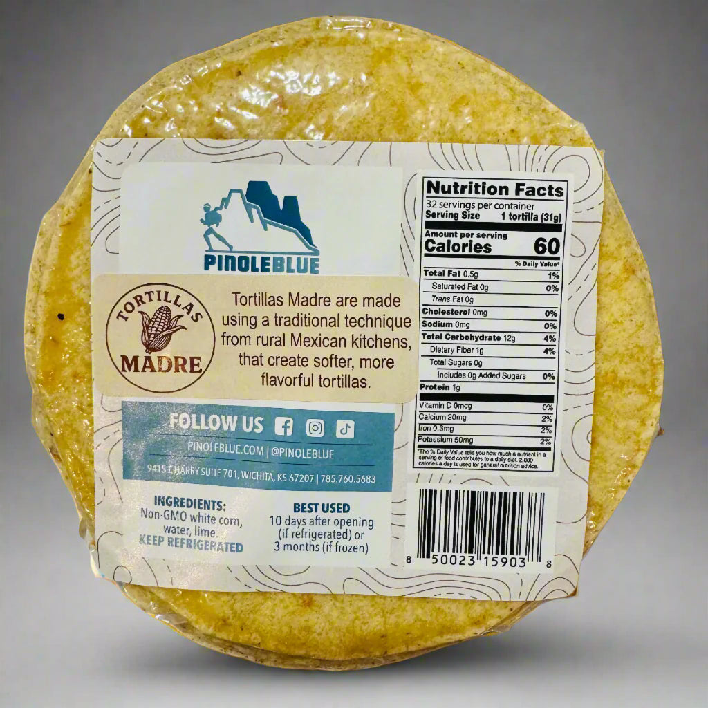 Tortillas Madre 12 Count - Pinole Blue
