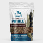 Choco Pinole Blend with Organic Blue Corn & Vegan-Friendly Protein (10 oz) - Pinole Blue