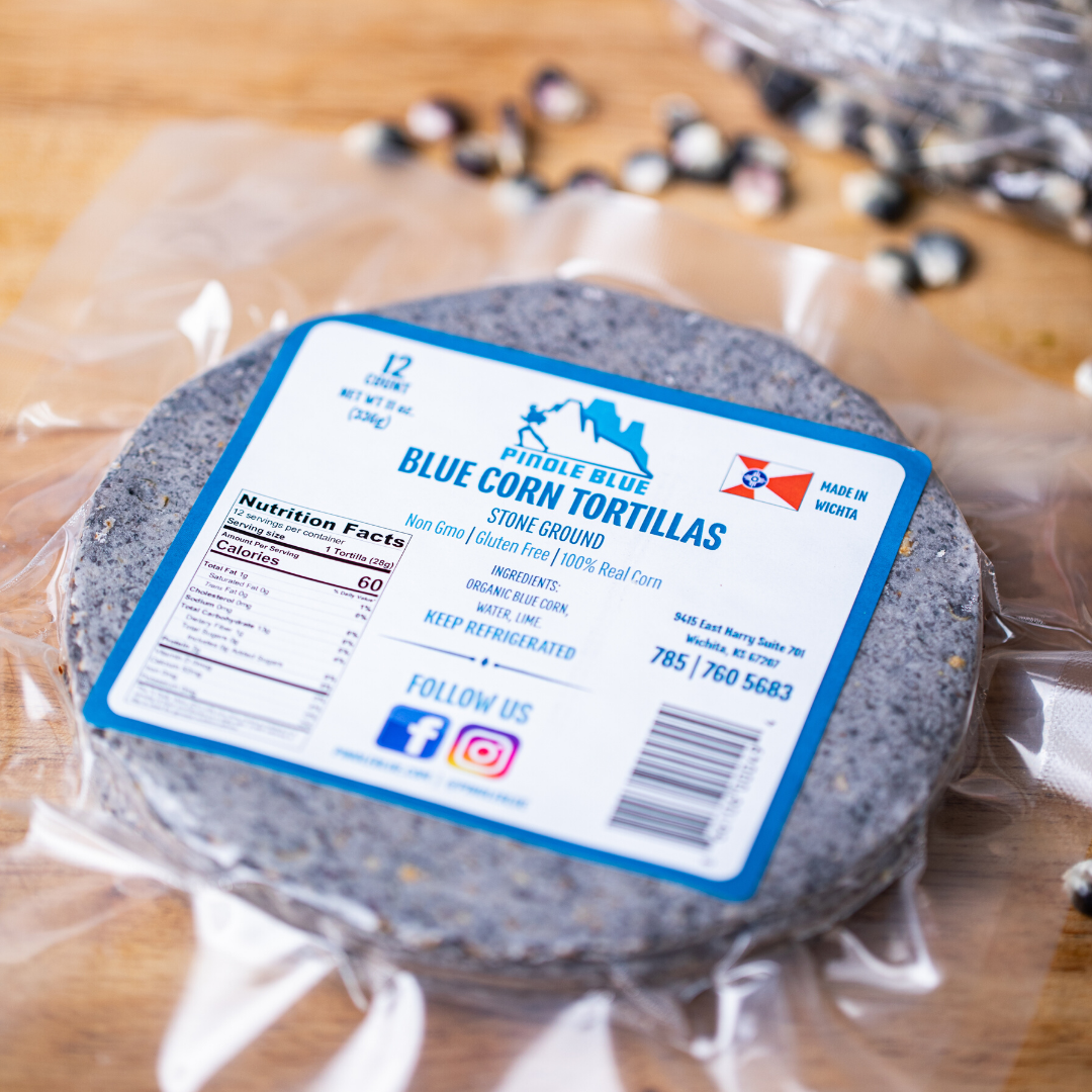 Blue Corn Stone Ground Tortillas 48 Counts Bundle - Pinole Blue